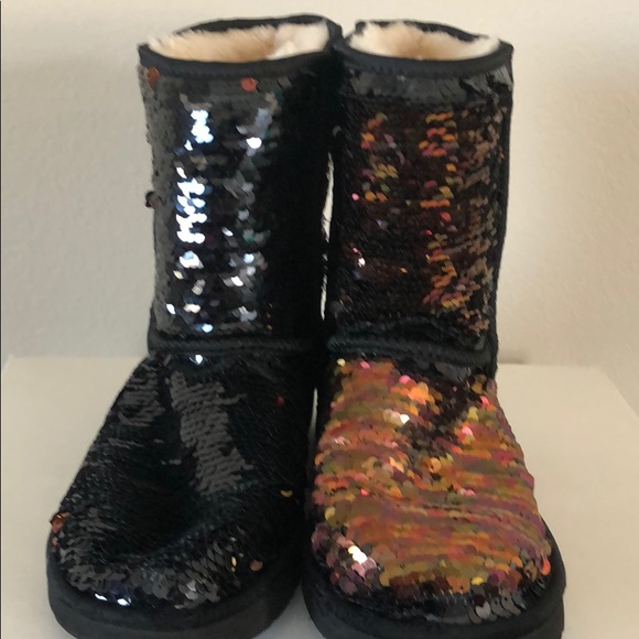 black sequin uggs